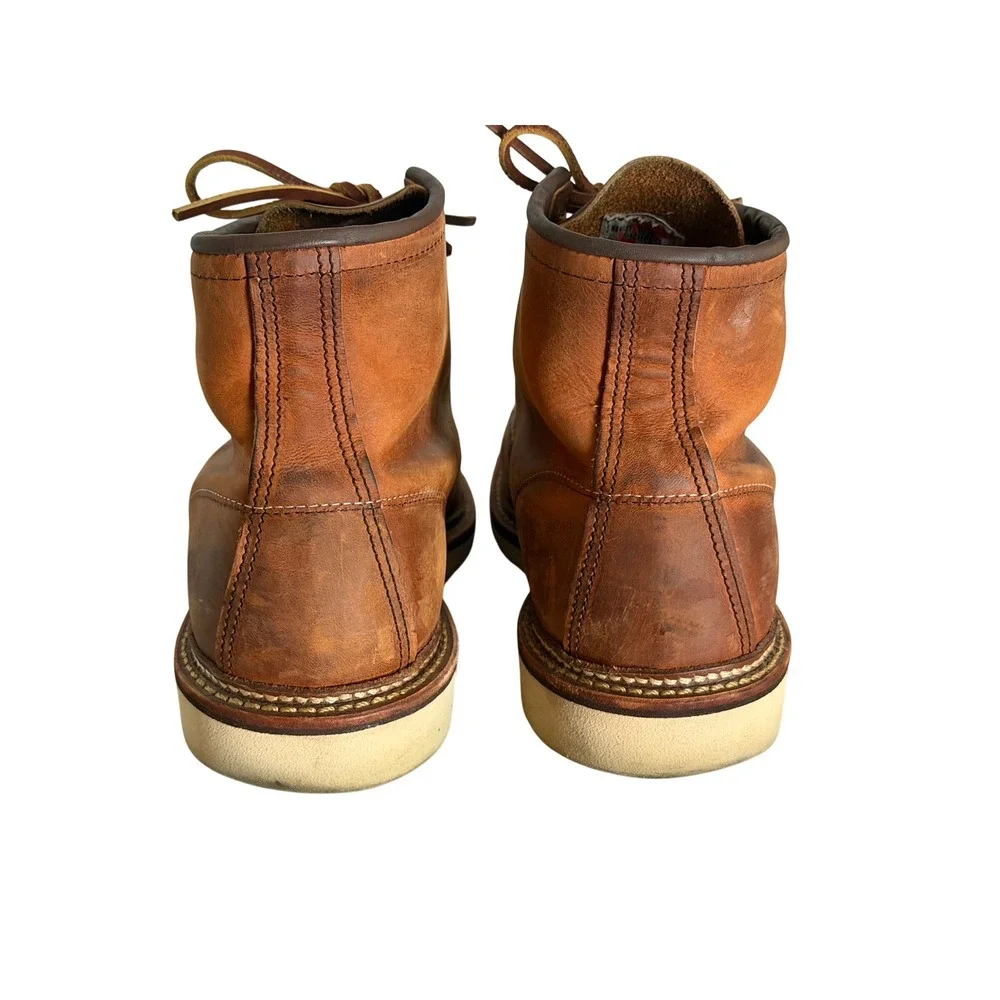 Red Wing Classic Moc Toe Boots Mens 10.5 D  Copper Leather  1907 Heritage USA